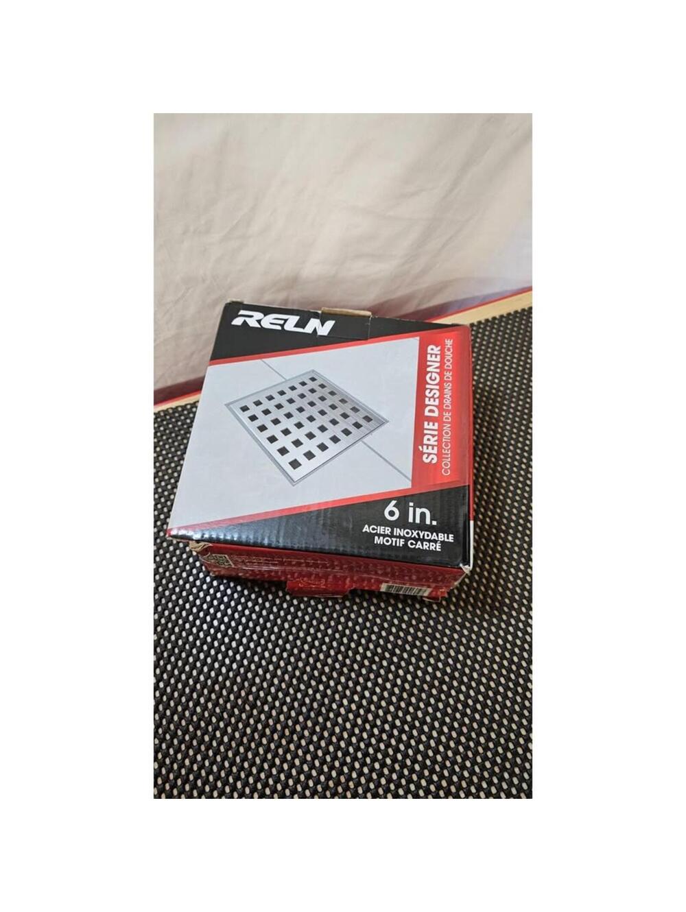 RELN 6” Stainless Steel Square Shower Drain